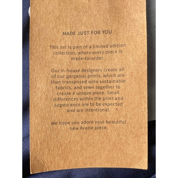 Averie Halley Ruched Midi Dress Flowery Print on Cobalt Blue Size Small - NEW - Picture 9 of 13